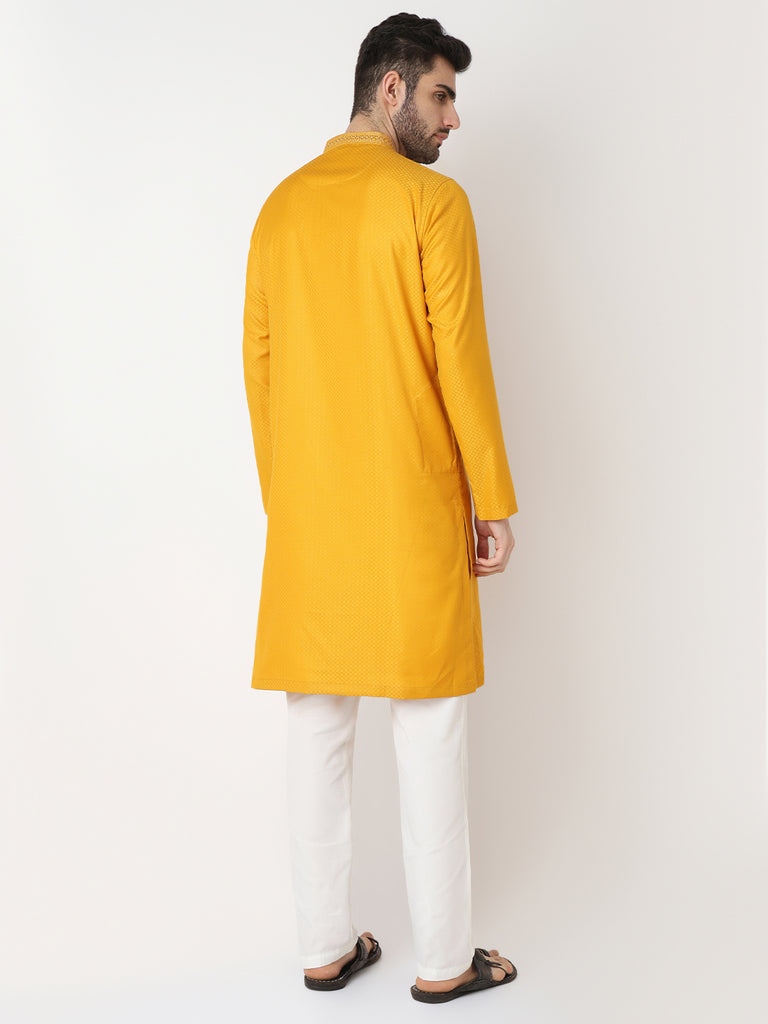 Dobby Jacquard Long Kurta