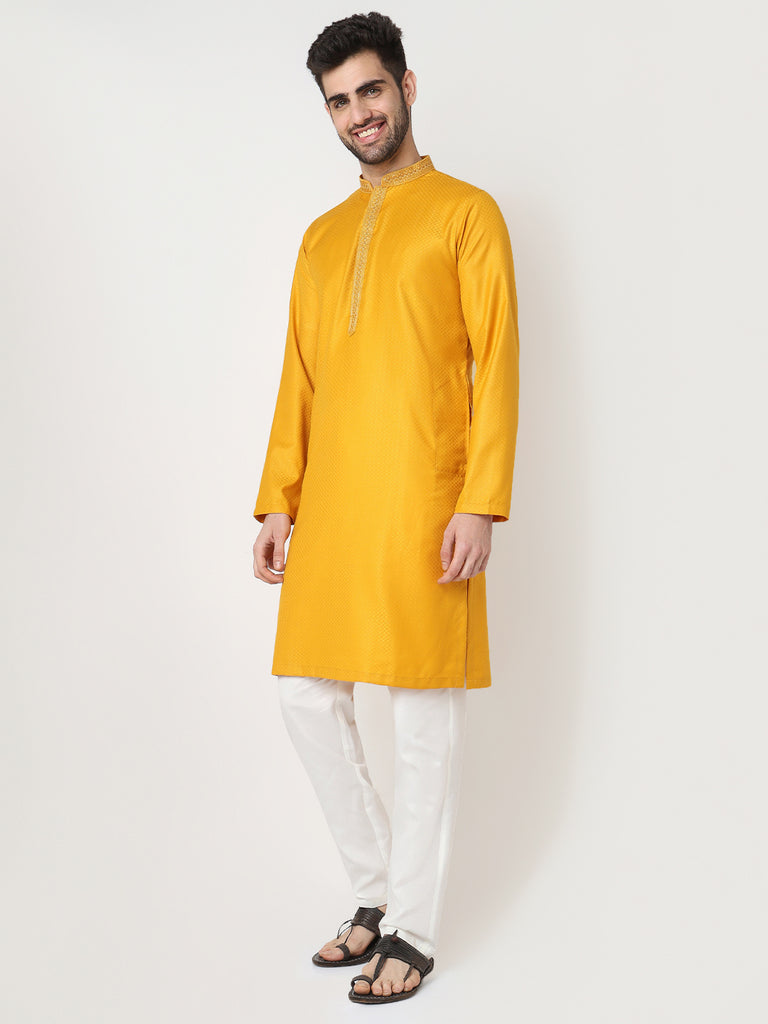 Dobby Jacquard Long Kurta