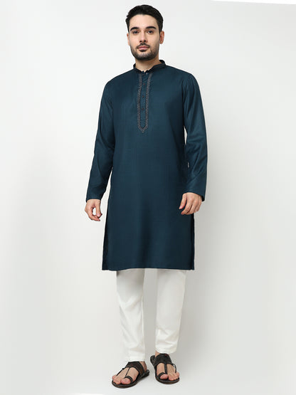 Jacquard Dobby Long Kurta