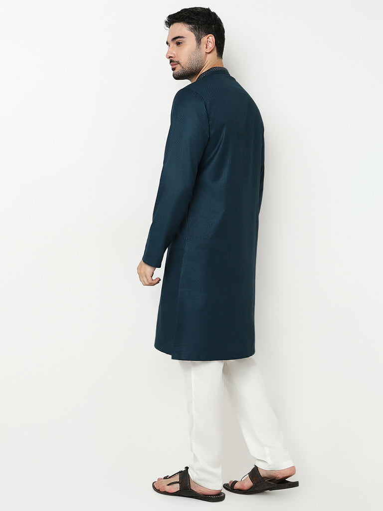 Jacquard Dobby Long Kurta