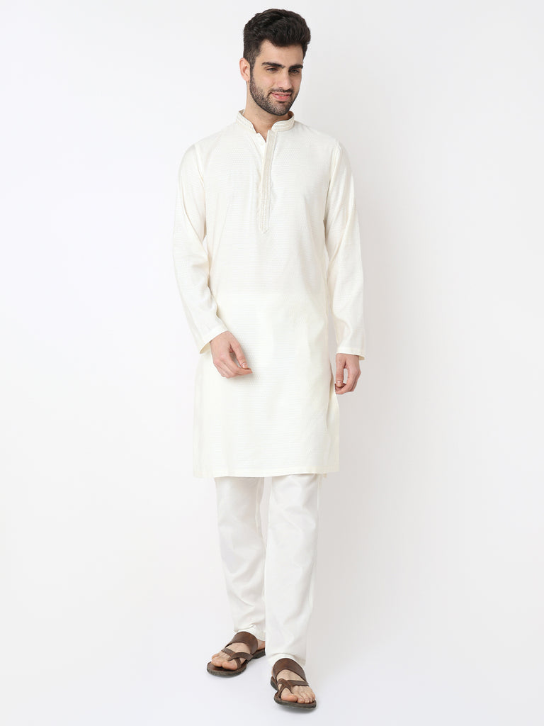 Dobby Jacquard Long Kurta