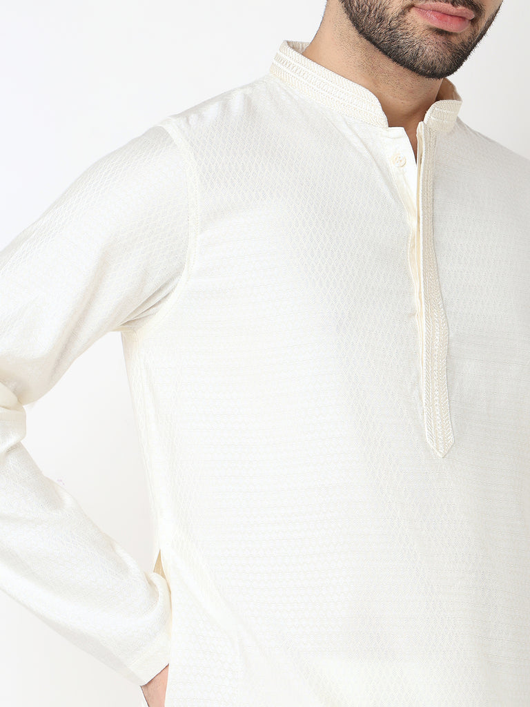 Dobby Jacquard Long Kurta