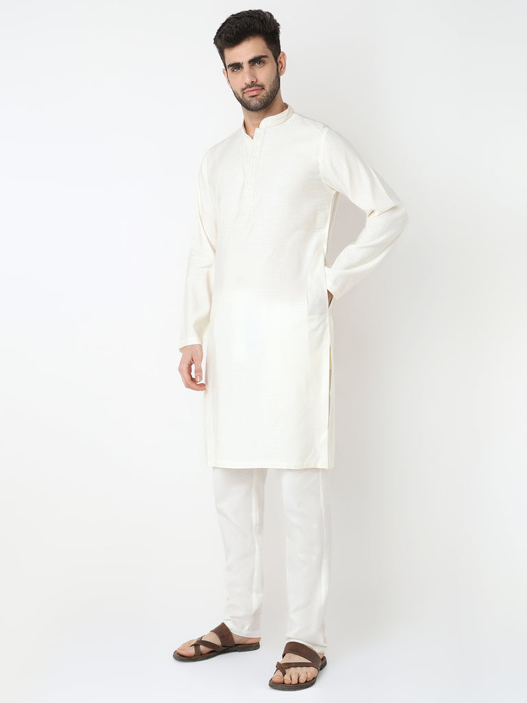 Dobby Jacquard Long Kurta