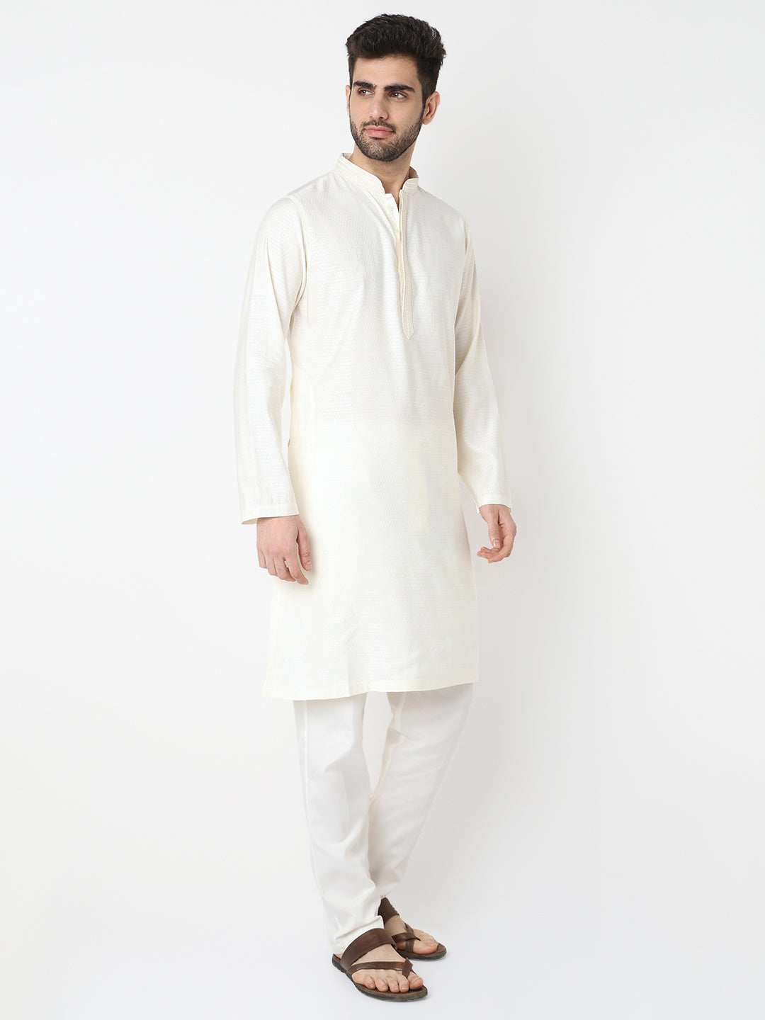 Dobby Jacquard Long Kurta