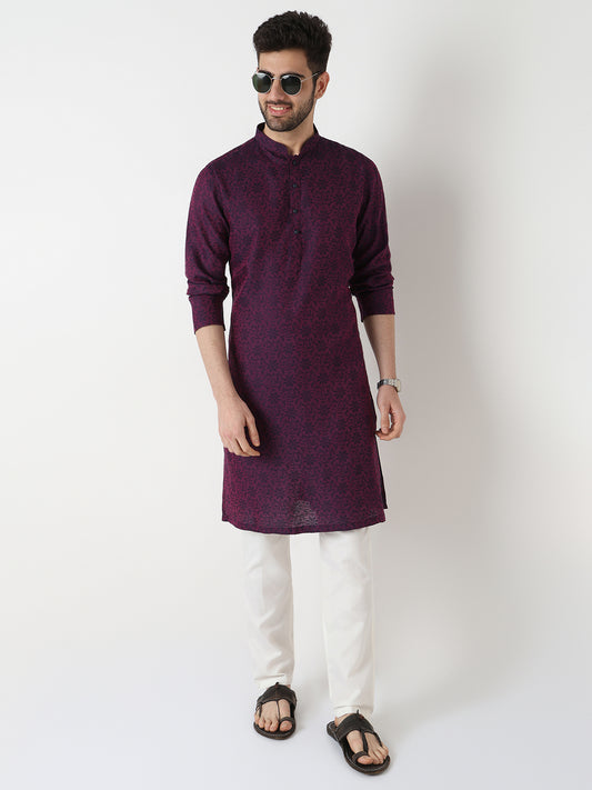 Dobby Jacquard Long Kurta