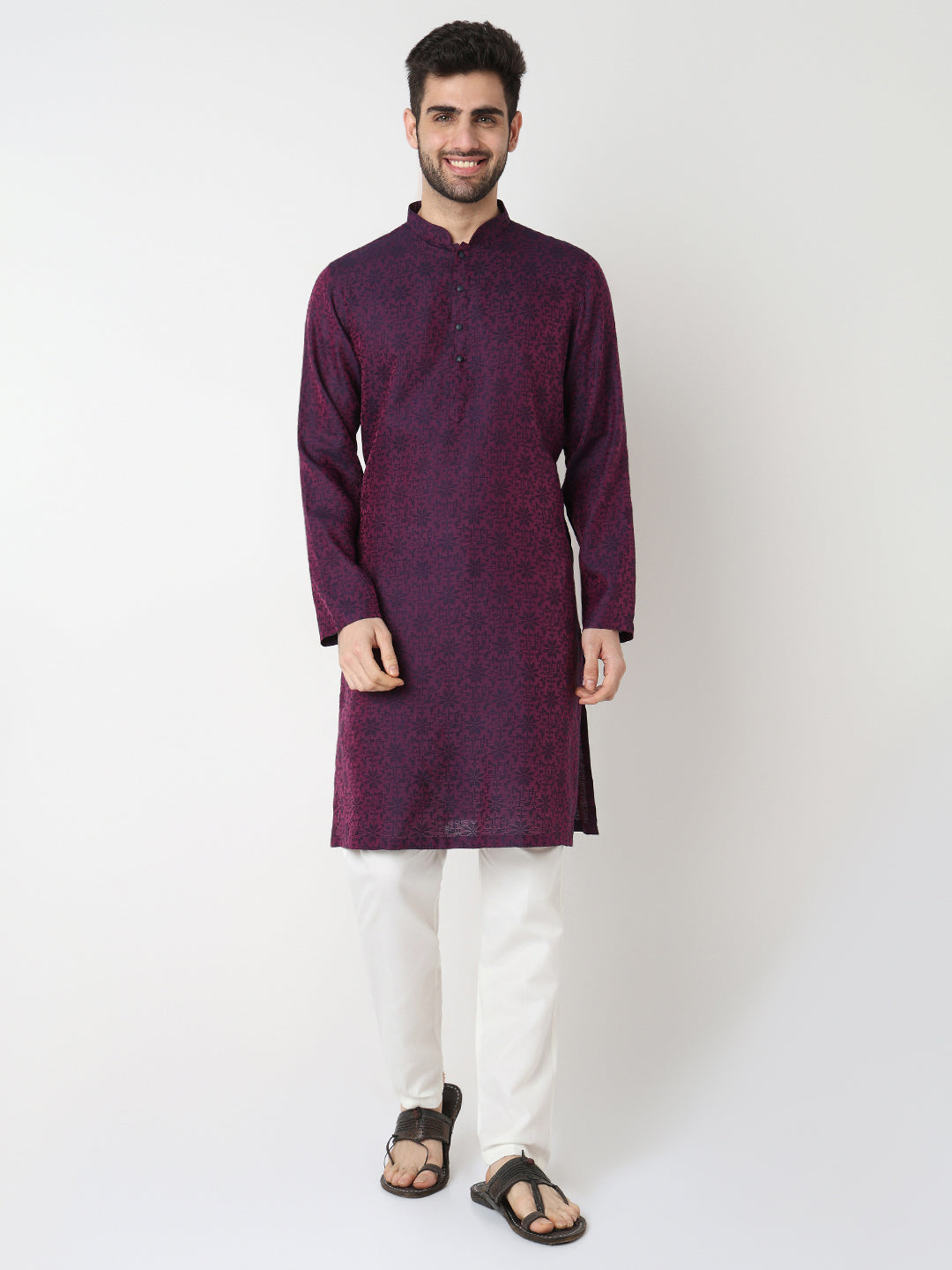 Dobby Jacquard Long Kurta