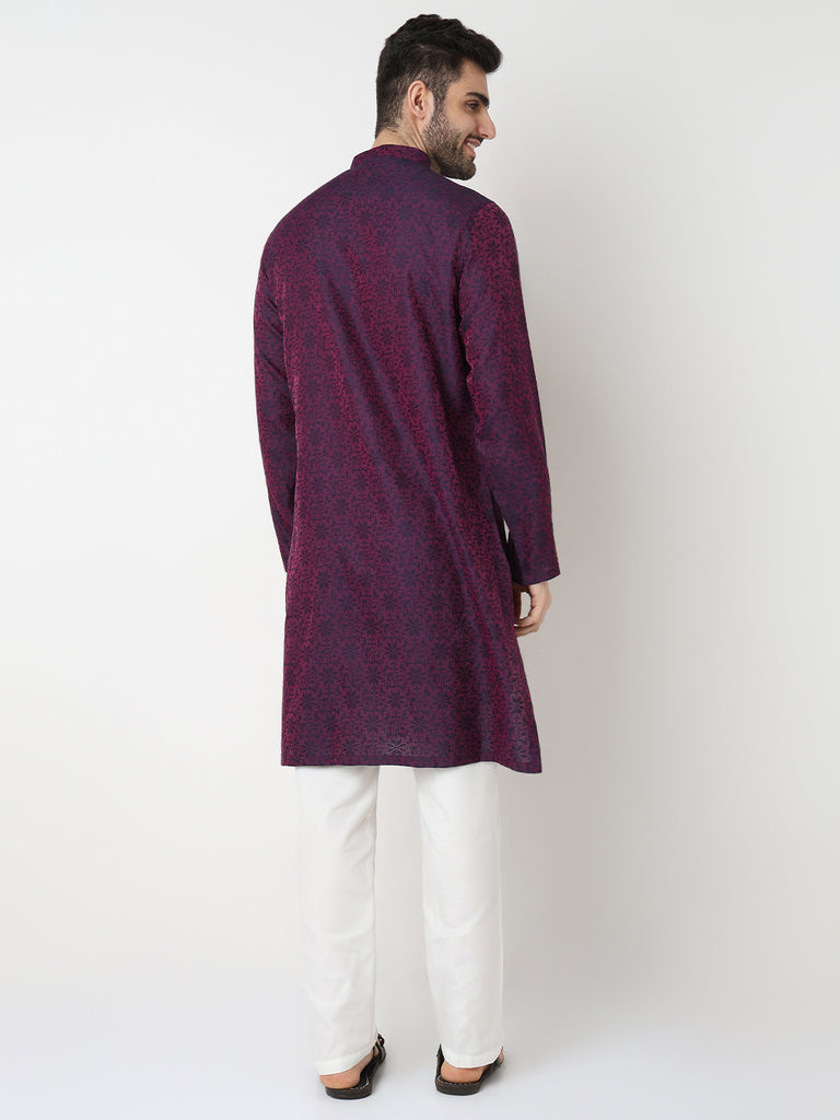 Dobby Jacquard Long Kurta