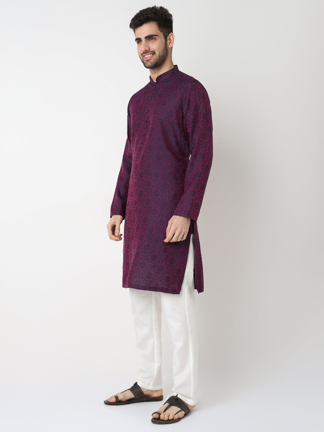 Dobby Jacquard Long Kurta