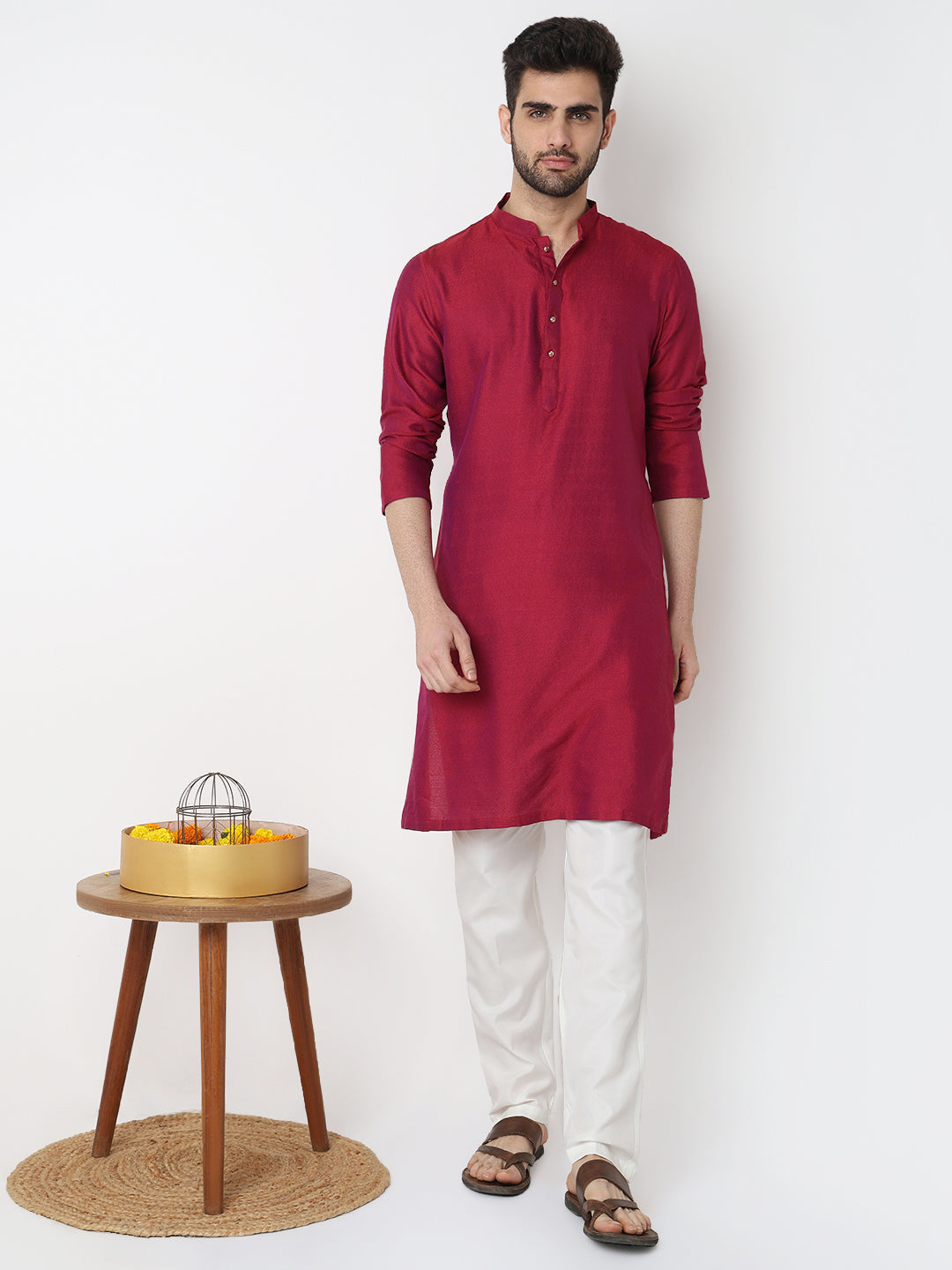 Dobby Jacquard Long Kurta