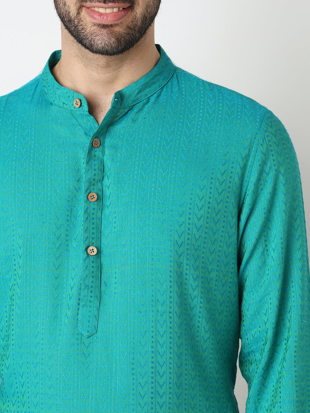 Yarn Dyed Straight Long Kurta