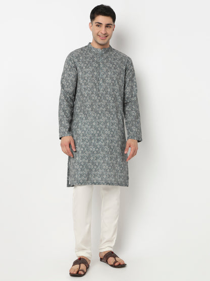 Digi Print Straight Long Kurta