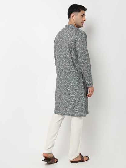 Digi Print Straight Long Kurta