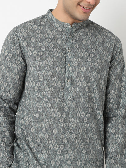 Digi Print Straight Long Kurta