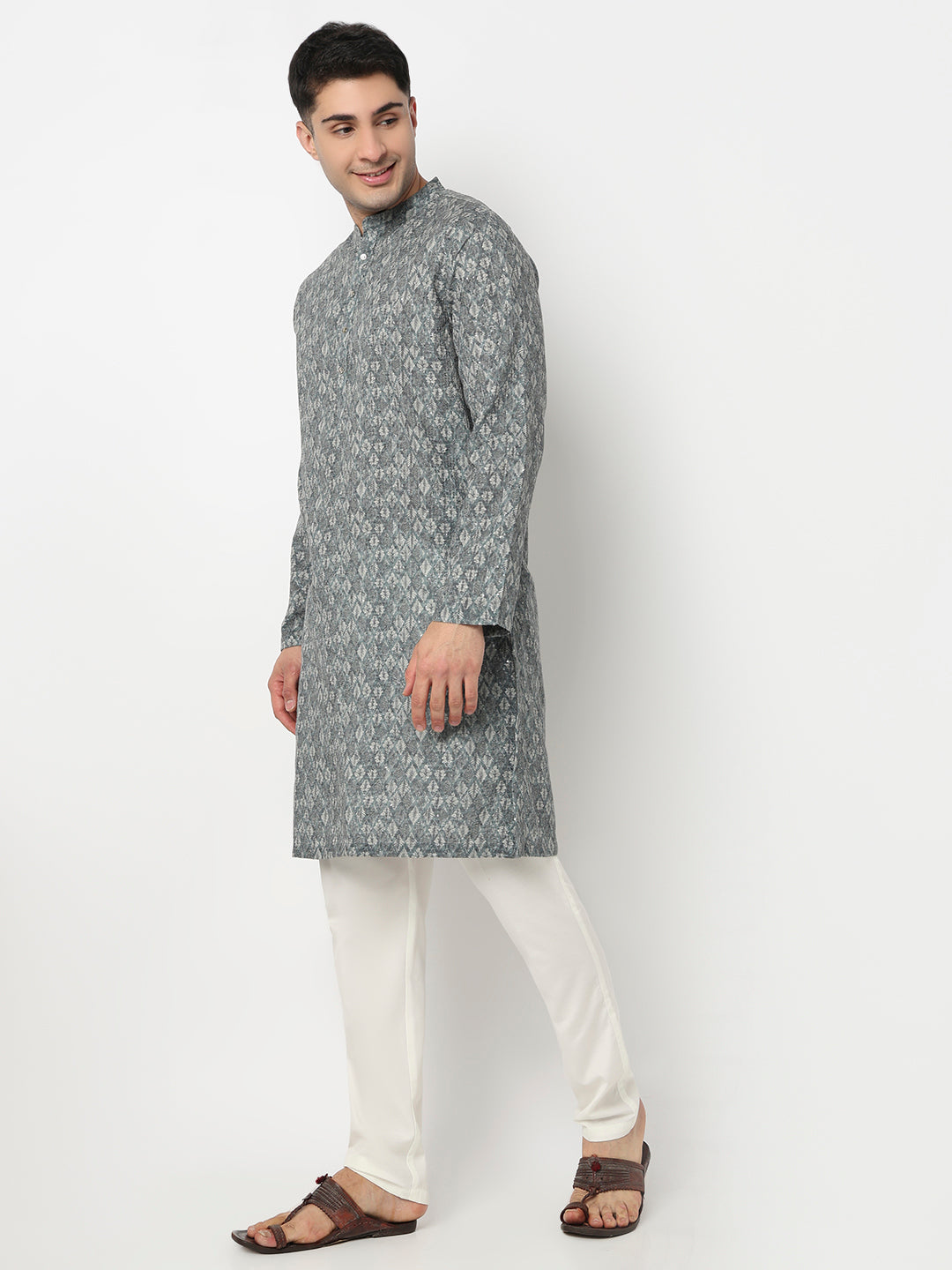 Digi Print Straight Long Kurta