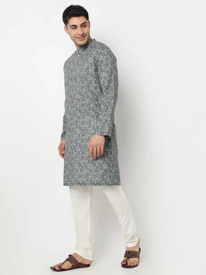 Digi Print Straight Long Kurta