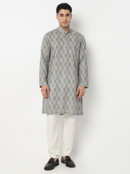 Digi Print Straight Long Kurta