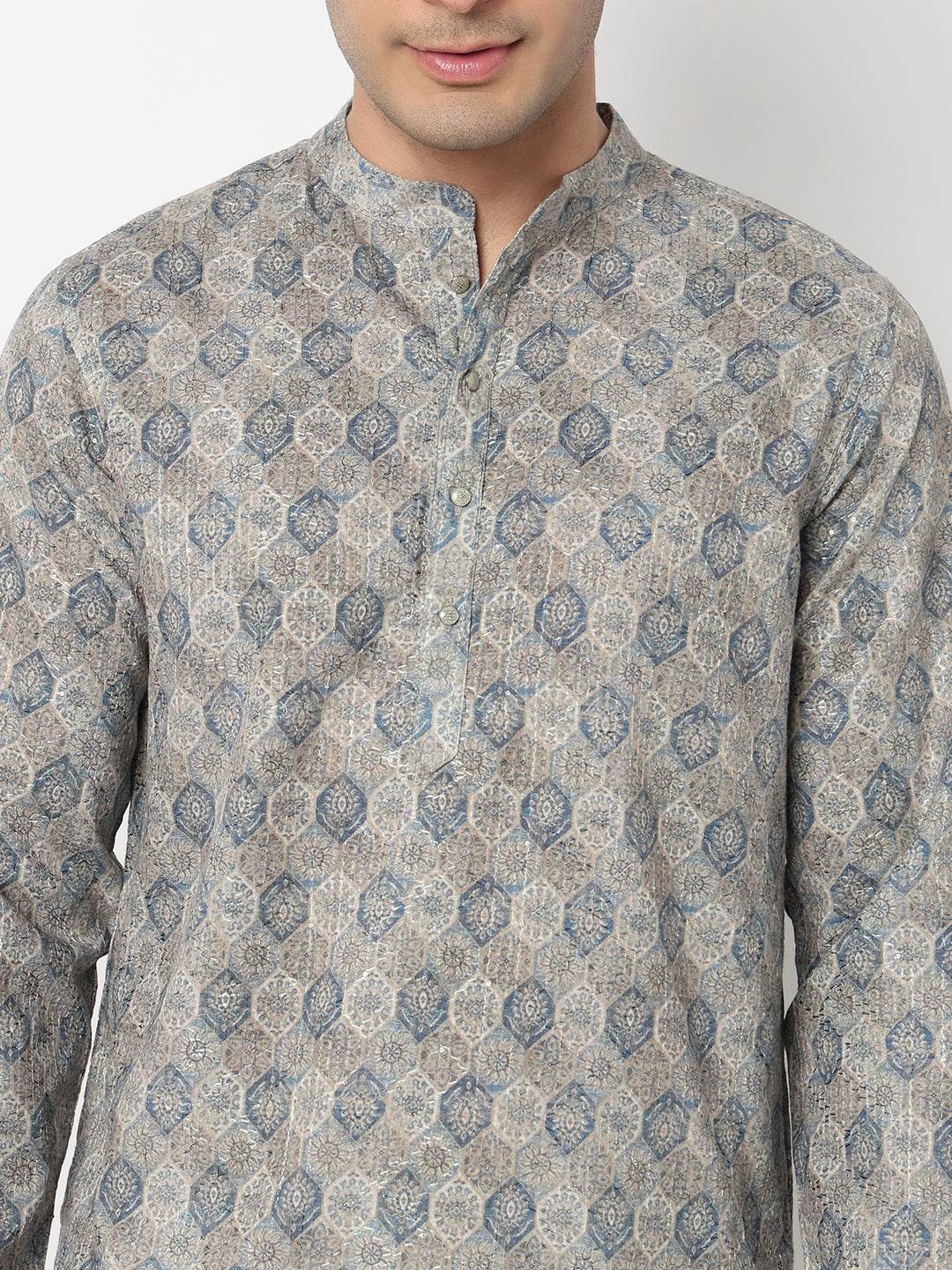 Digi Print Straight Long Kurta