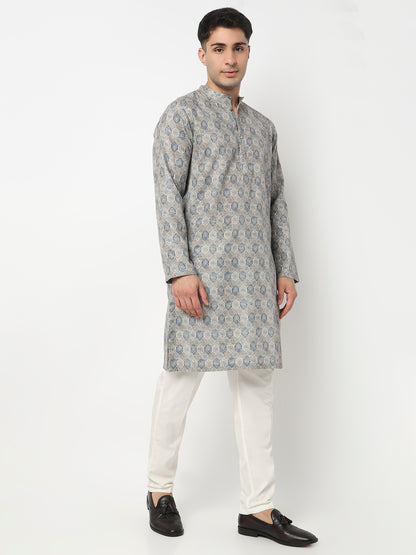 Digi Print Straight Long Kurta