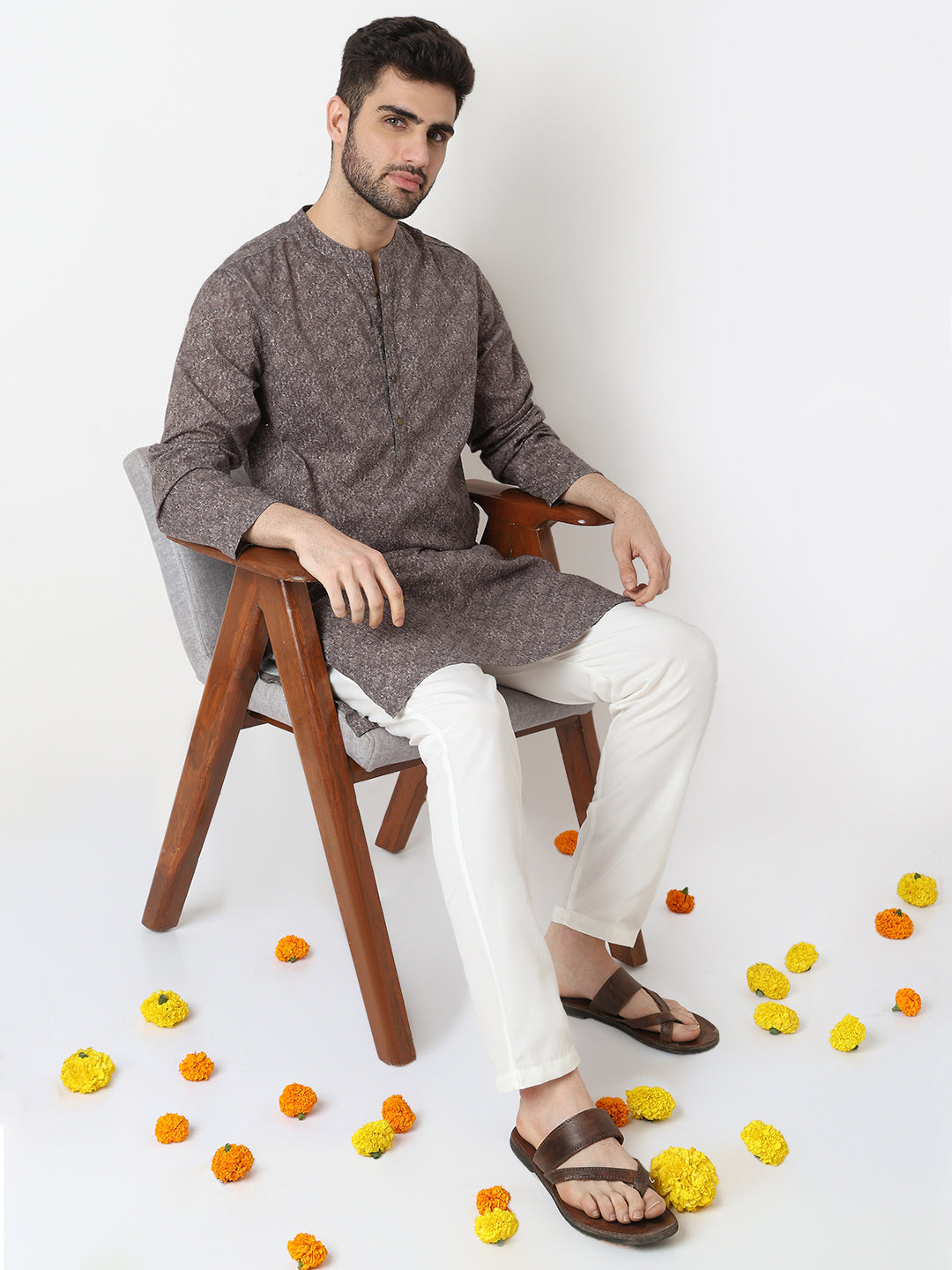 Digi Print Straight Long Kurta