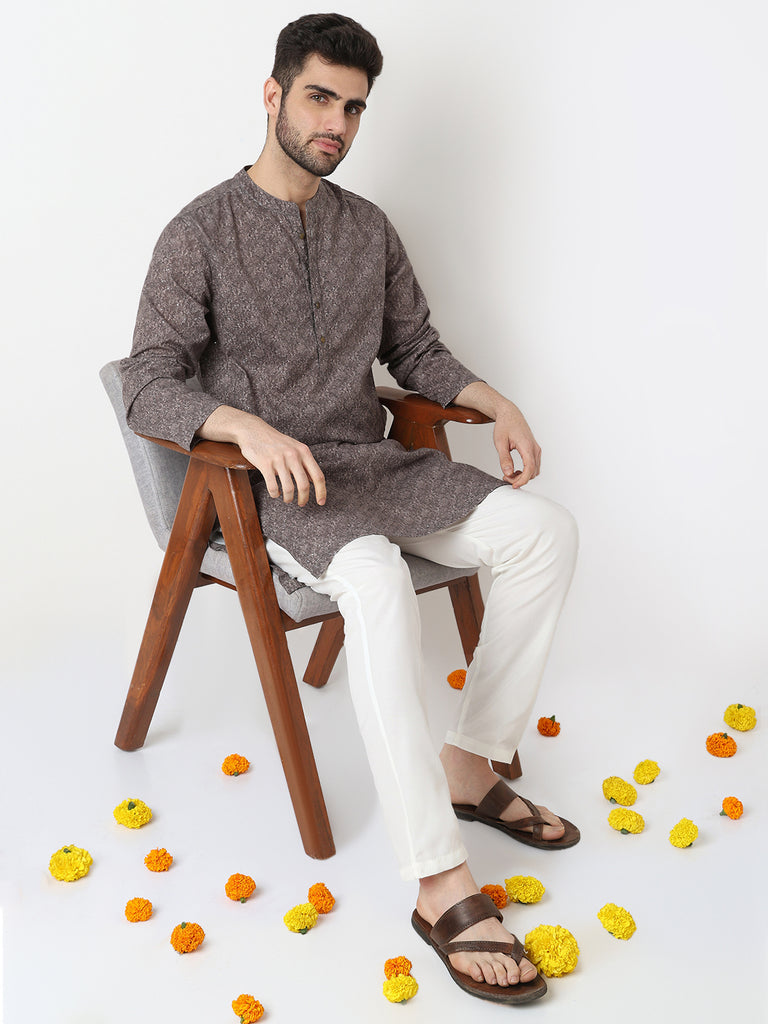 Digi Print Straight Long Kurta