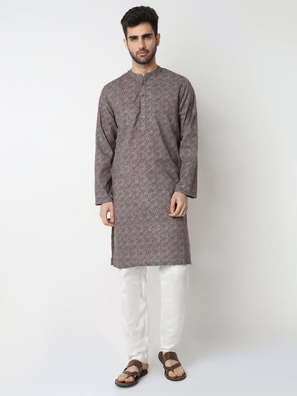 Digi Print Straight Long Kurta