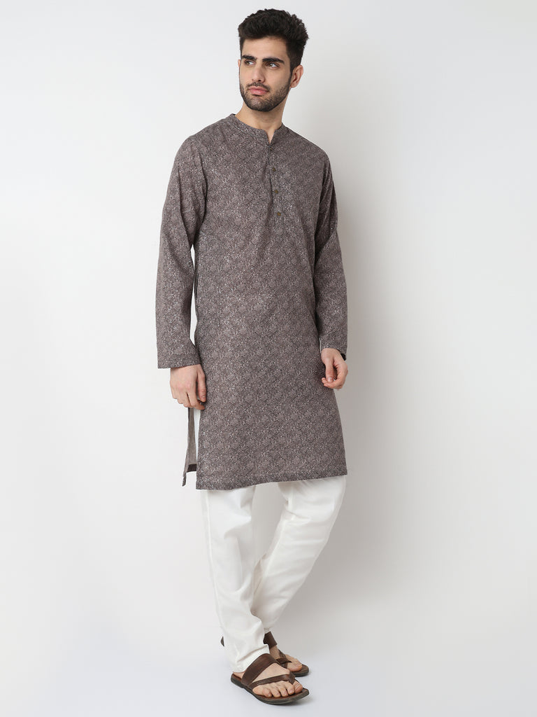Digi Print Straight Long Kurta