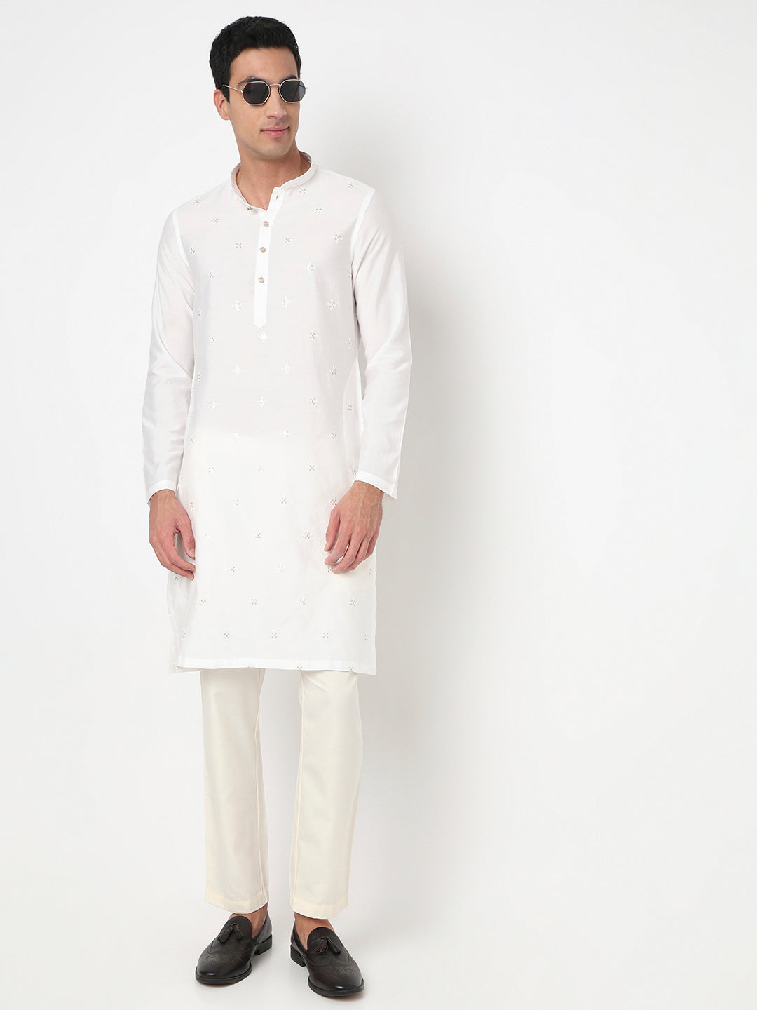 Embroidered Straight Long Kurta