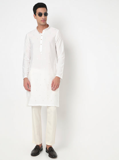 Embroidered Straight Long Kurta