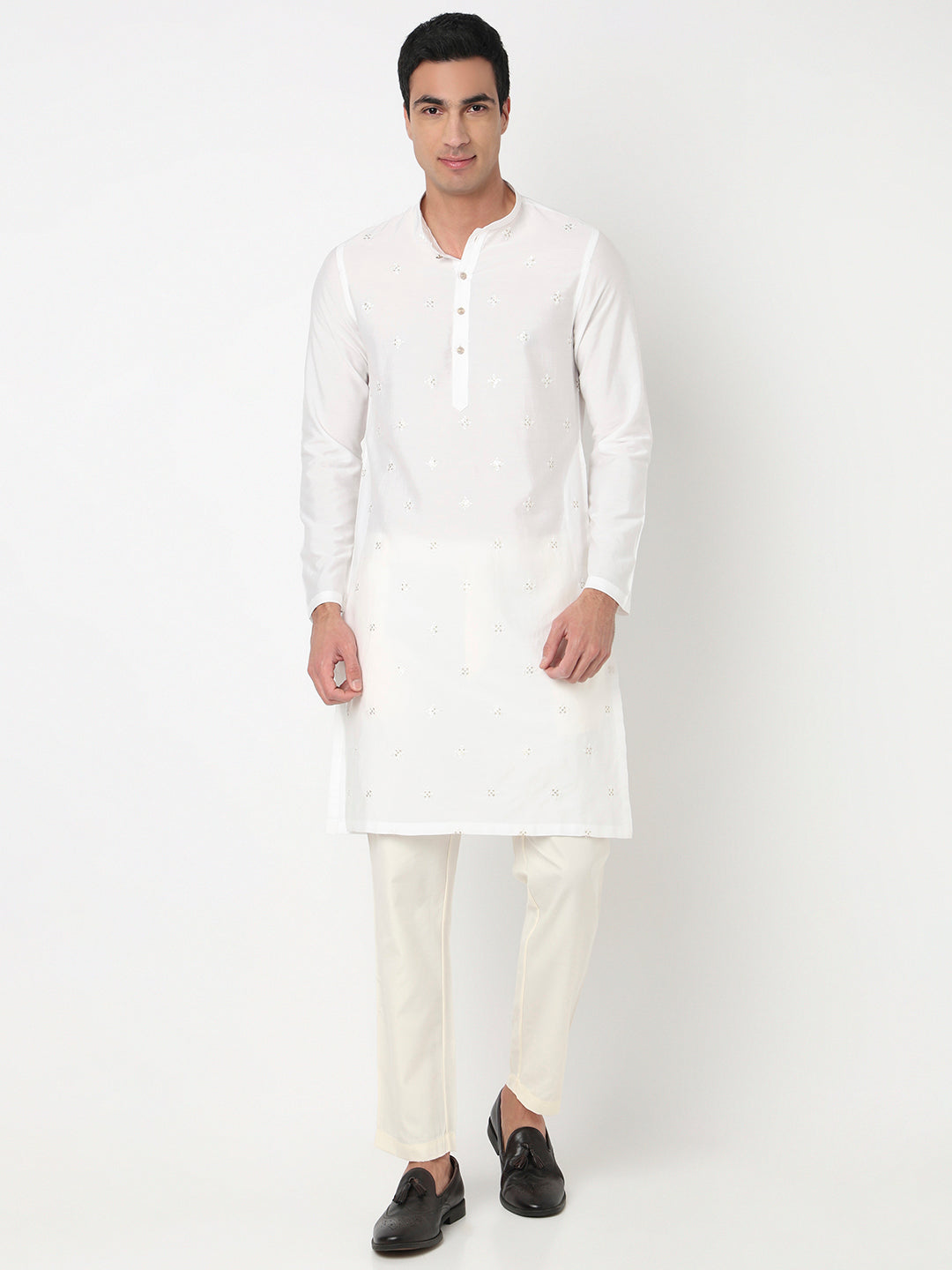 Embroidered Straight Long Kurta