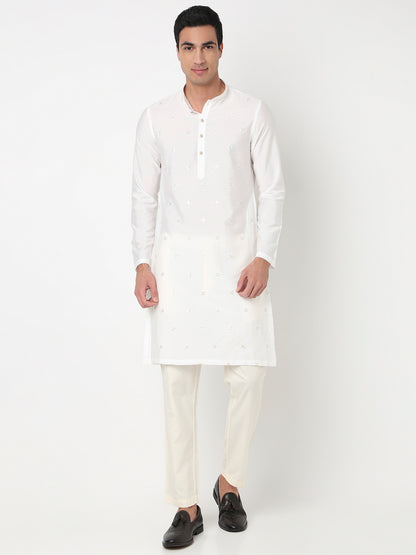 Embroidered Straight Long Kurta