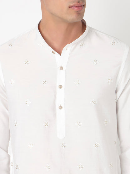 Embroidered Straight Long Kurta