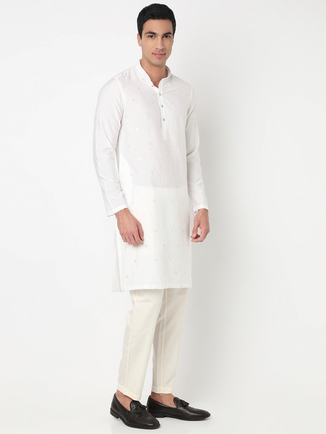 Embroidered Straight Long Kurta