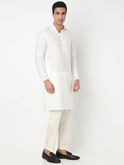 Embroidered Straight Long Kurta