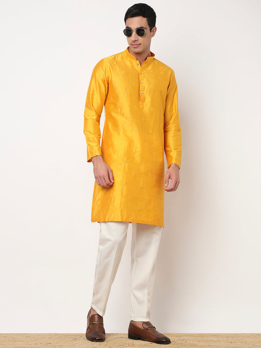 Embroidered Straight Long Kurta