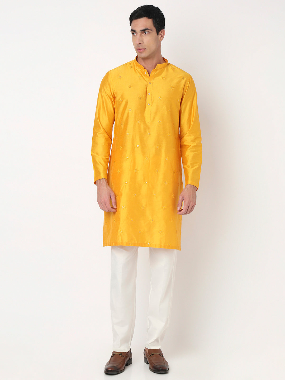 Embroidered Straight Long Kurta