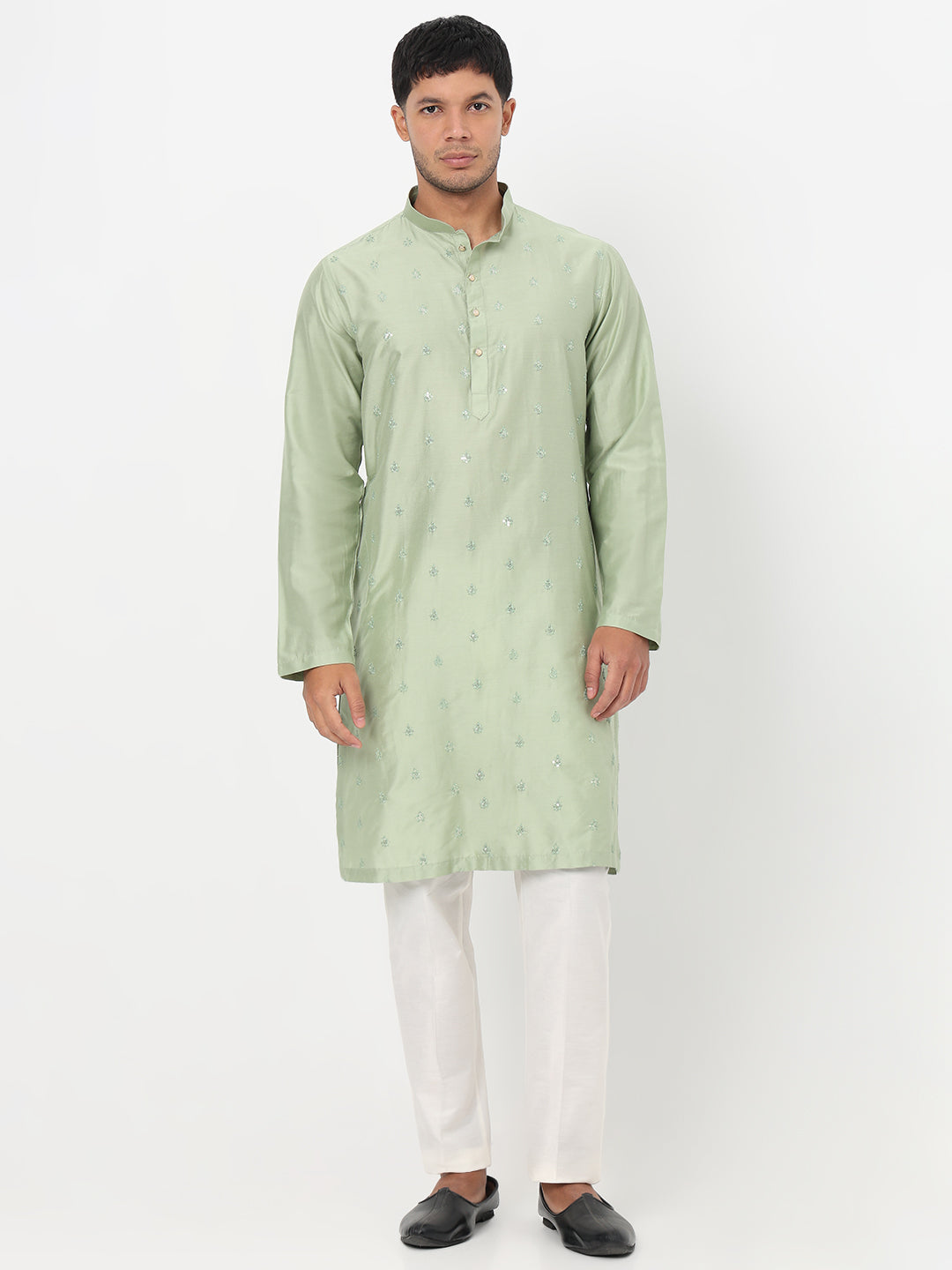 Embroidered Straight Long Kurta