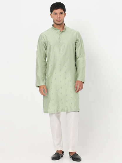 Embroidered Straight Long Kurta