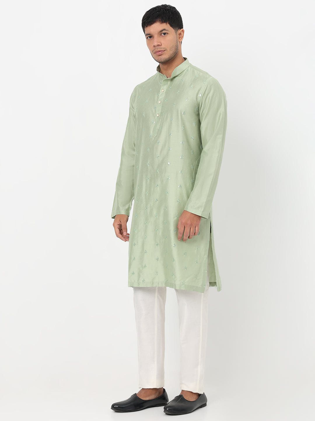 Embroidered Straight Long Kurta