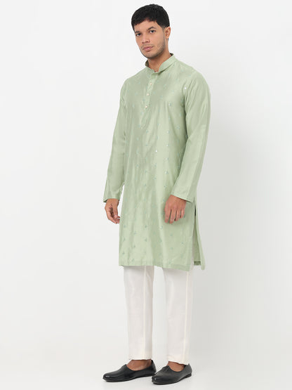 Embroidered Straight Long Kurta