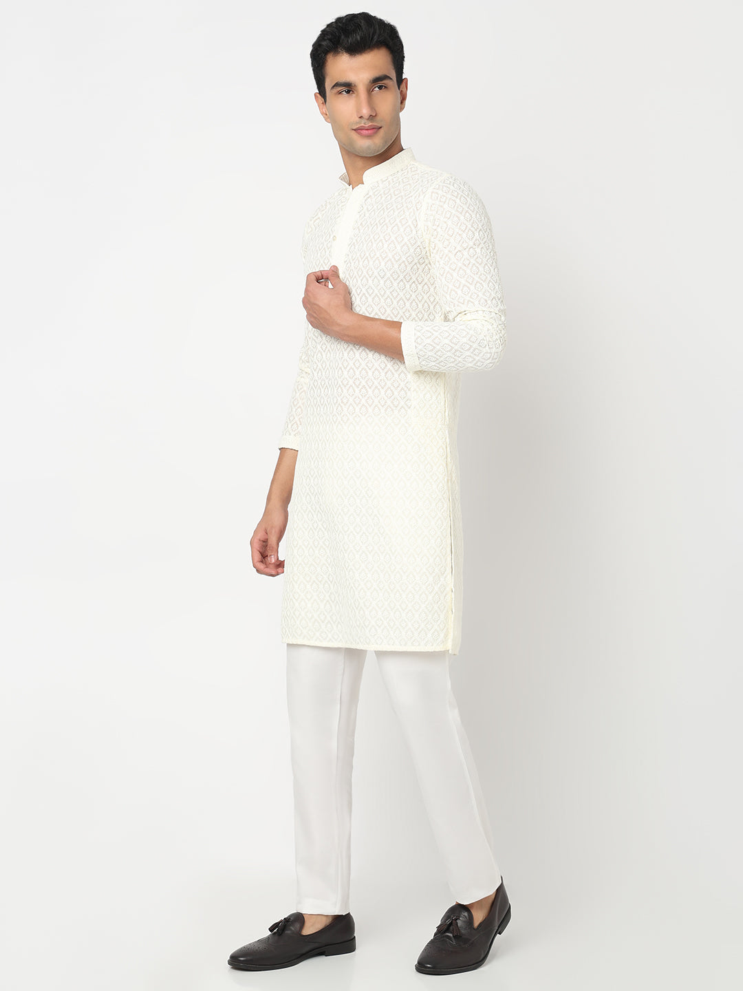 Embroidered Straight Kurta