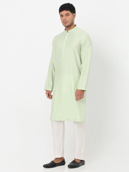Jacquard Straight Long Kurta