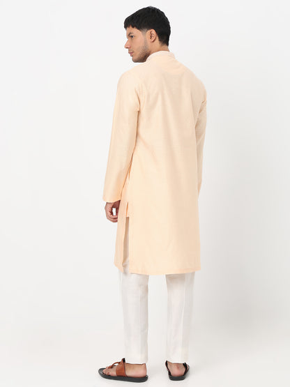 Jacquard Straight Long Kurta