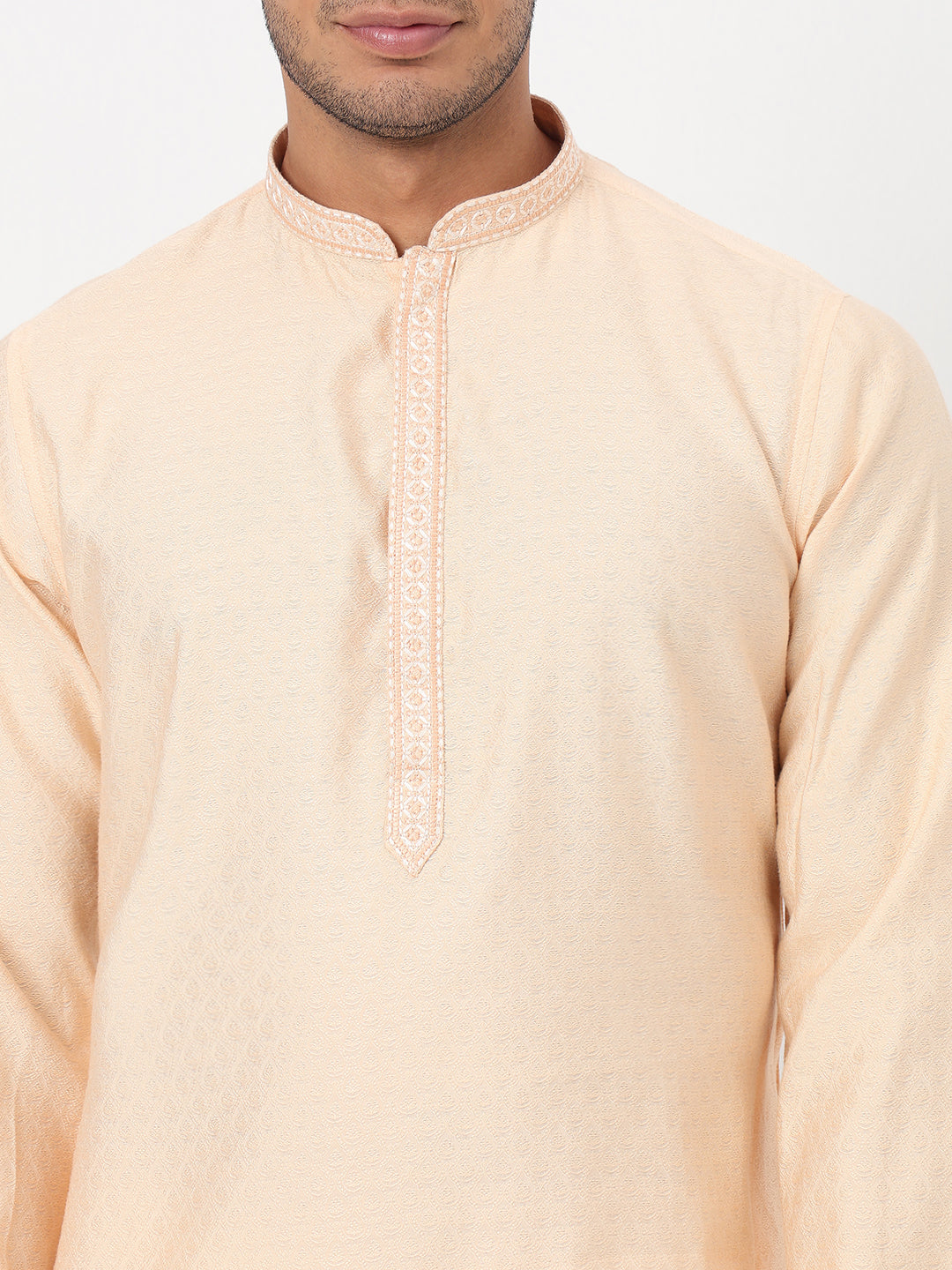 Jacquard Straight Long Kurta