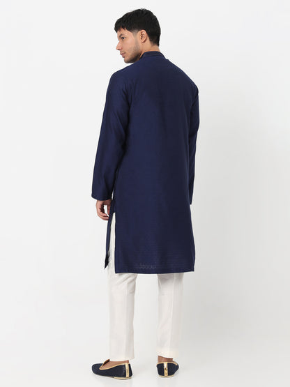 Jacquard Straight Long Kurta