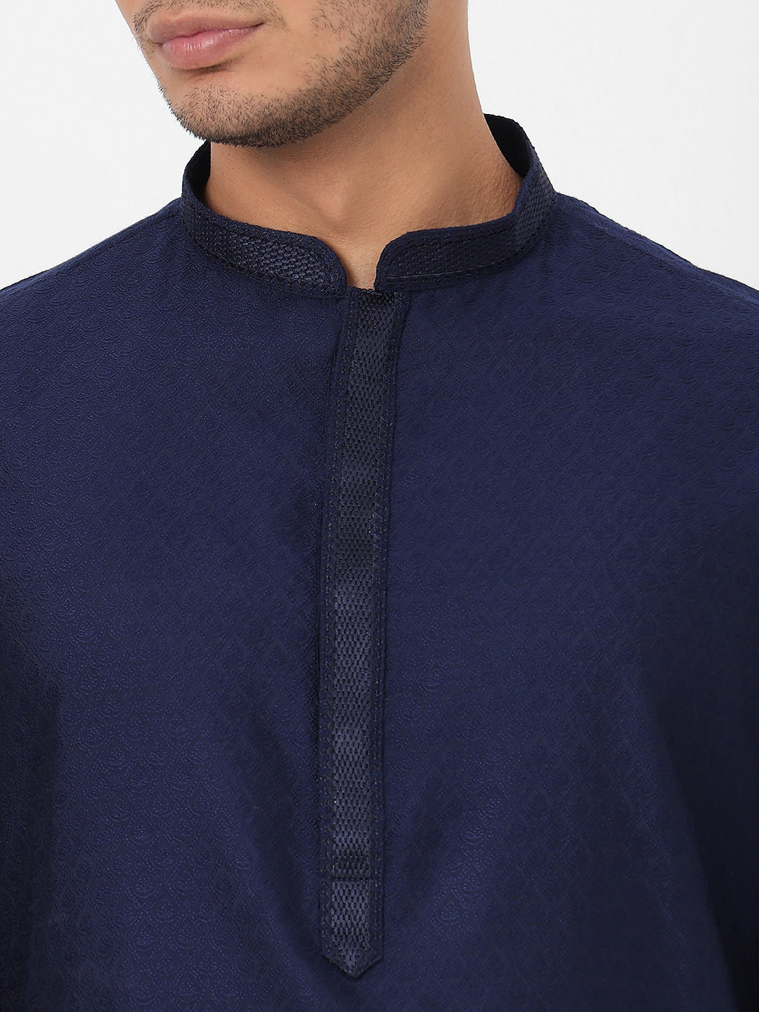 Jacquard Straight Long Kurta