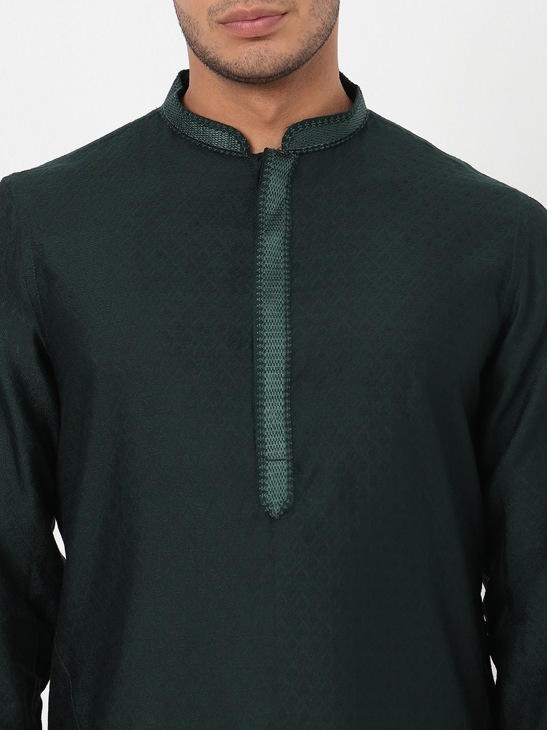 Jacquard Straight Long Kurta