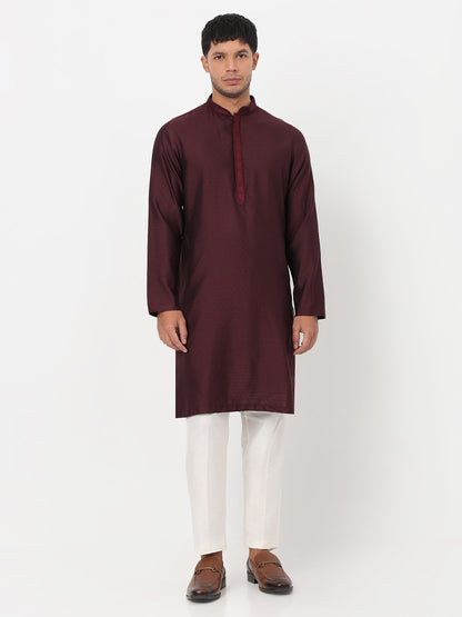 Jacquard Straight Long Kurta