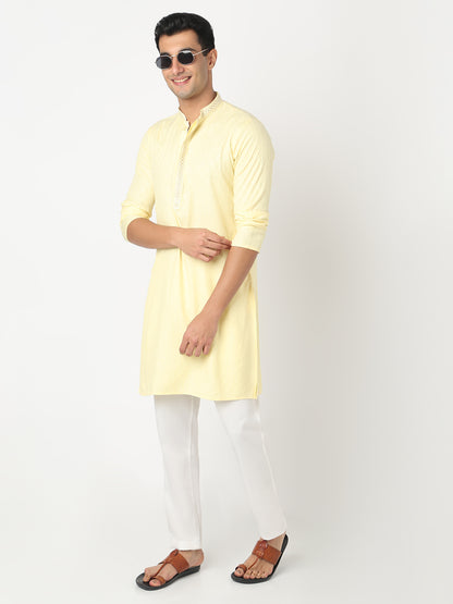 Jacquard Straight Kurta