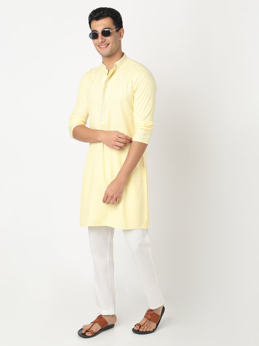 Jacquard Straight Kurta