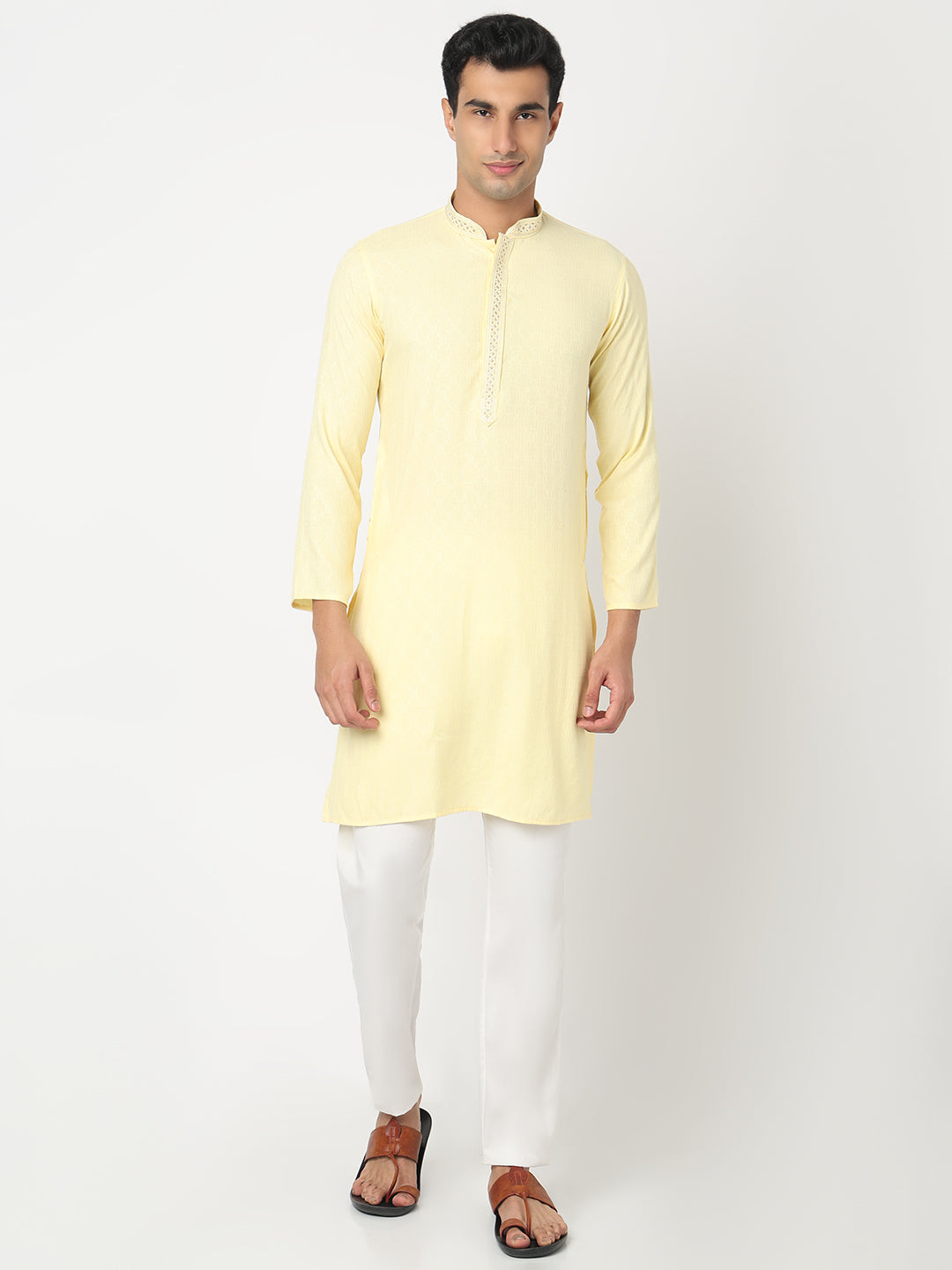 Jacquard Straight Kurta